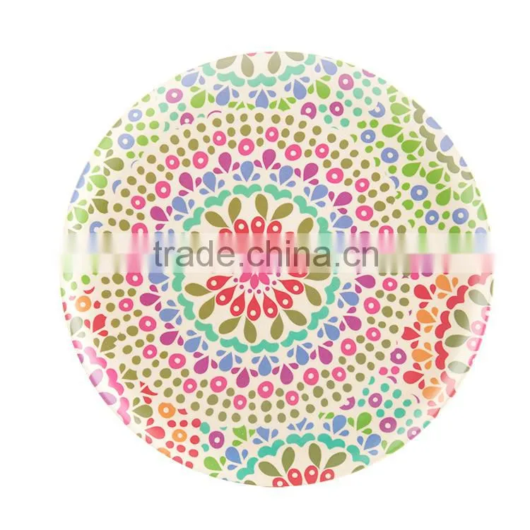 ECO Life Pretty Design Bio-degradable Custom Made White Wavy Dinner Plates