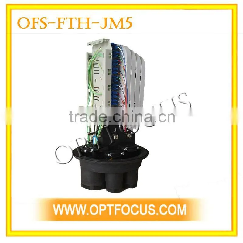 RoHS compliant 5 port Dome type Shrinkable seal fiber optic splice enclosure