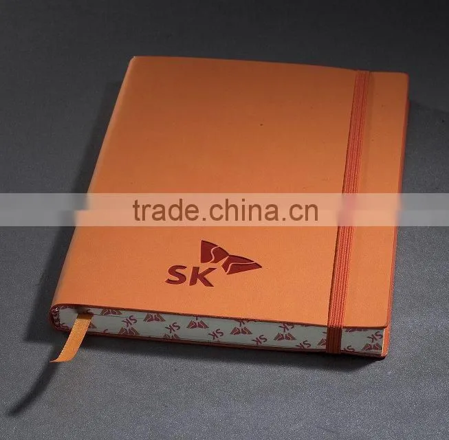 PU leather notebook with leather cover