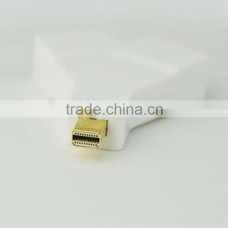 High quality gold plated mini dp to hdmi vga adapter for laptop