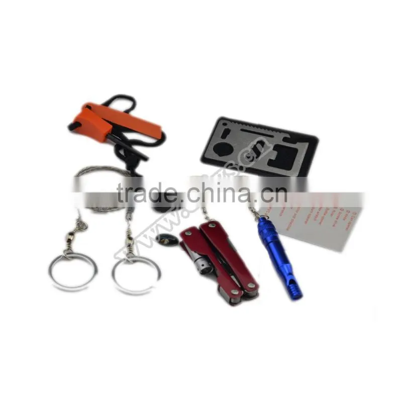 2016 hot sale emergency SOS camping survival kit for outdoor sports