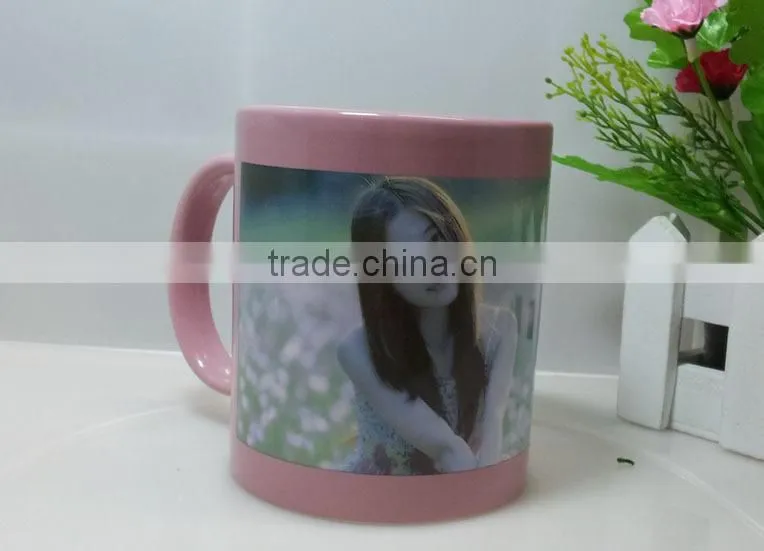 Leaf pattern color changing mug sublimation mug