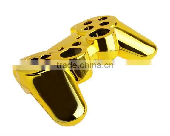 Golden Chrome for PS3 Custom Controller Full Shell Plus Full Matching Buttons set