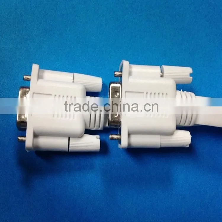 15 pin VGA 3+6 male to VGA male flat cable