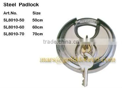 Golddoor Circular-type Stainless Steel Padlock(SL8010)