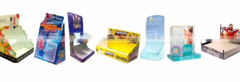 Full Color Printed Cosmetic Custom Advertising Display Stand
