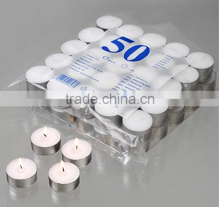 household white candle/ thin pillar white wax white candle for daily lighting