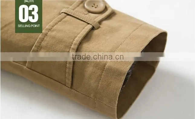 Manufacturers selling man paragraph dust coat grows in the spring and autumn period and the new lapel leisure fashion personali
