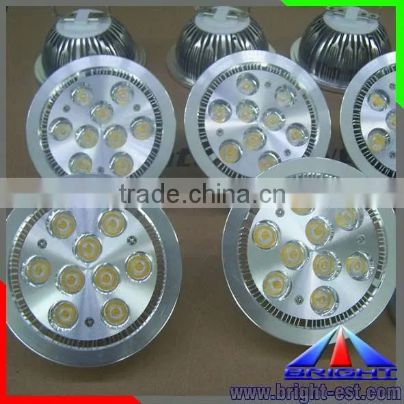 Warm white 2800K led par spotllight, 9W led GU111 spotlight, led spotlight ar111