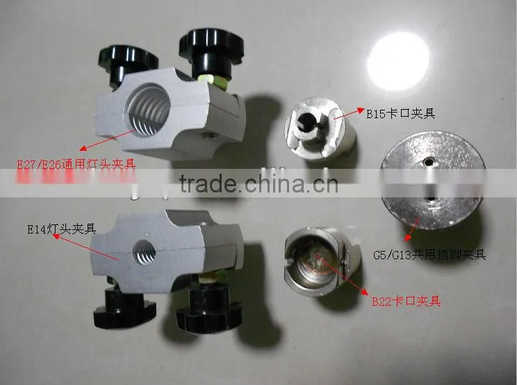 Lamp cap torque gauge Lamp cap holder torsion clamp device