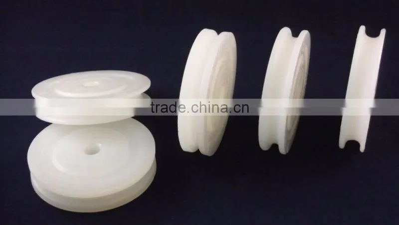 HDPE UPE PP POM PTFE Plastic Pulley Wheel
