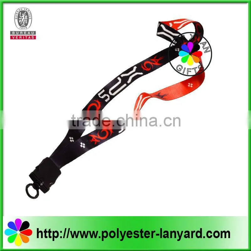 Customized fine woven lanyard