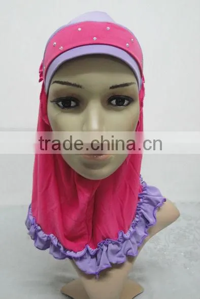 H223 small girl hijab,new style scarf hijab