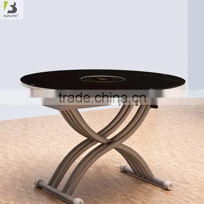 Simple High Lift Metal Coffee Table Folding Tea Table