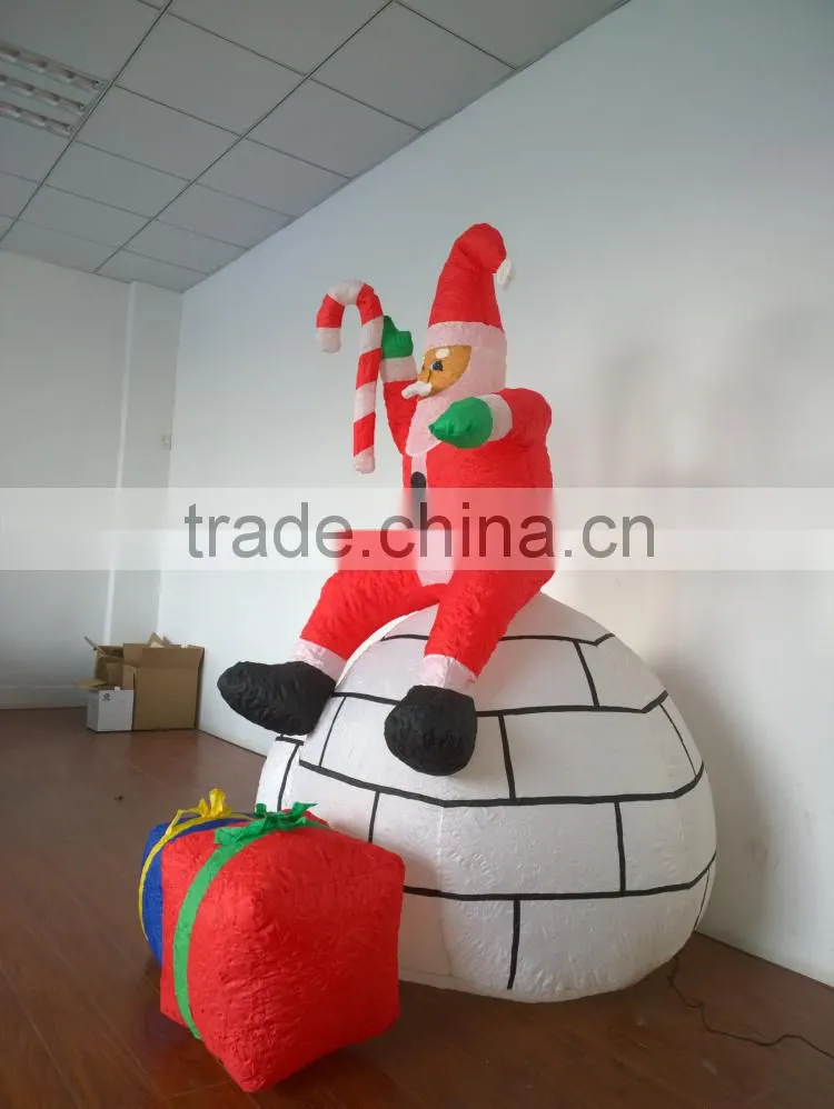 DJ-XT-42 inflatable funny christmas farther santa claus in fairyland festival carols