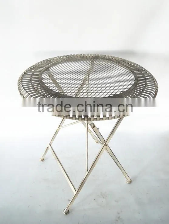French folding wrought iron outdoor table