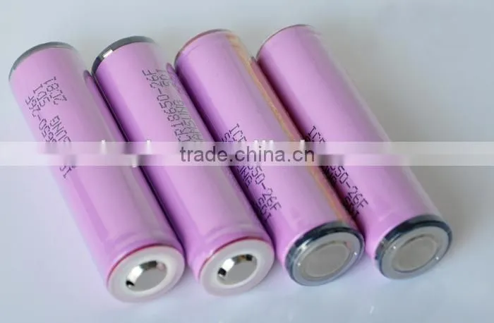 2600mah 3.7v 18650 Rechargeable lithium ion Batteries