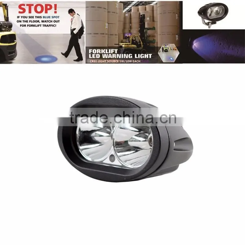 Blue Forklift Led Light Warehouse Safety Warning Lamp Spot Offroad Race 12v 48V