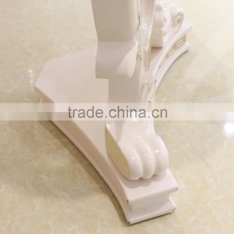 Elegant modern wood dress mirror with stand