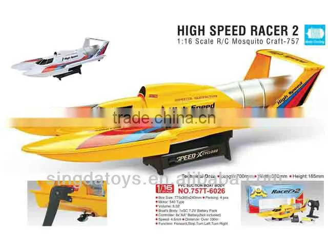 757-6059 NEW 2.4G 1:16 Electric High Speed Racing RC Boat