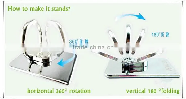 mobile phone accessory metal&sticky ring display holder