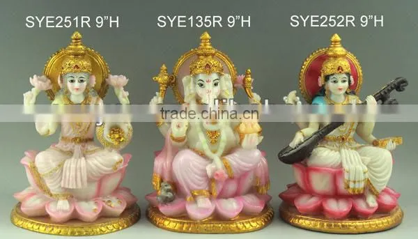 Small size hindu gods marble ganesha statue for wedding gifts