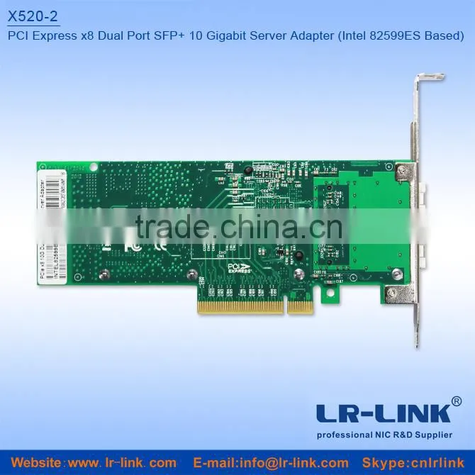 LR-LINK LREC6802BF-2SFP+ PCIe x8 Dual Port SFP+ Optical 10G Network Card Compatible Intel X520