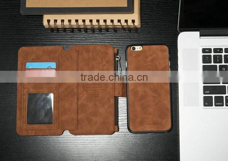 Leather Wallet Phone Cover Combo For Iphone 6/6s