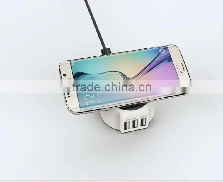 Amazon Hot Selling 3 in 1 Mutifunctional QC 2.0 USB Charger Qi Wireless Charger