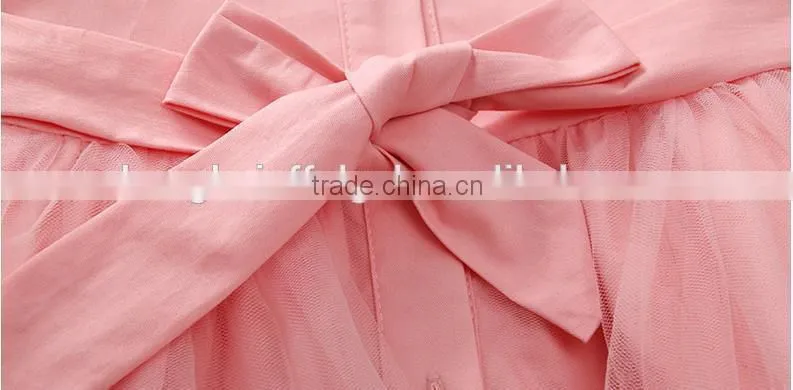 2015 hot sale children muslim girl dress cotton t shirt