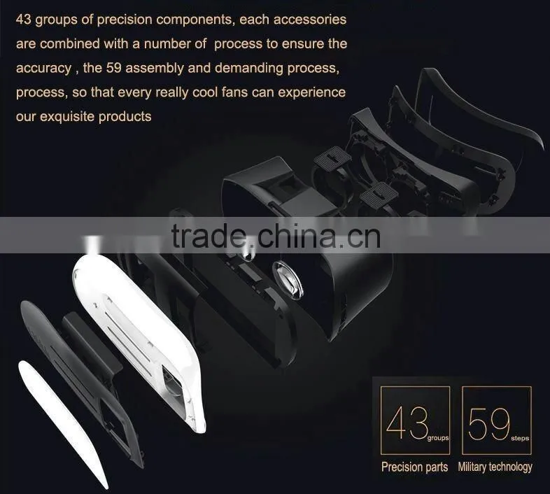 Google Glasses 3D VR BOX Virtual Reality 3D Movie Game Glasses 3.5 4 4.2 4.5 4.7 4.8 5.0 5.5 6.0 inch Smart Mobile phones
