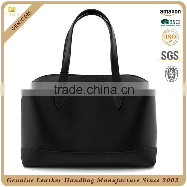 CSS1785-001-saffiano cow leather classic hand bag gym bags women