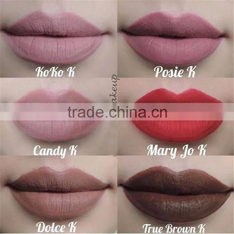 IN HOT SALES kylie matte liquid lipstick and lip liner with 8 colors for lady