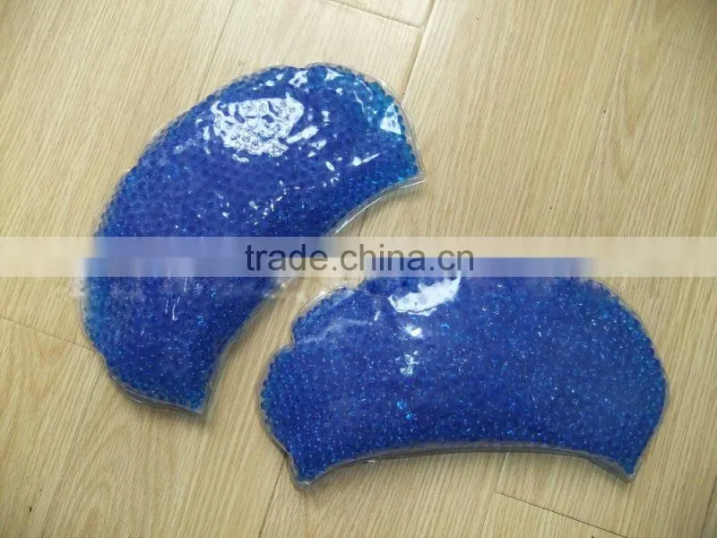 Dual purpose hot cold pack gel ice beads PVC pillow