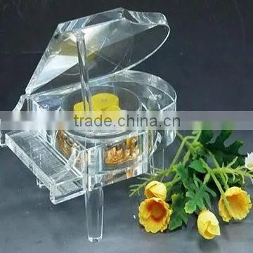 Crystal piano model black mini music piano model for music gift