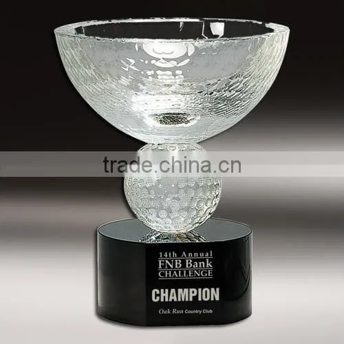 Top Quality Crystal Globe trophy Awards With Logo Printed For Company or sport Souvenirs