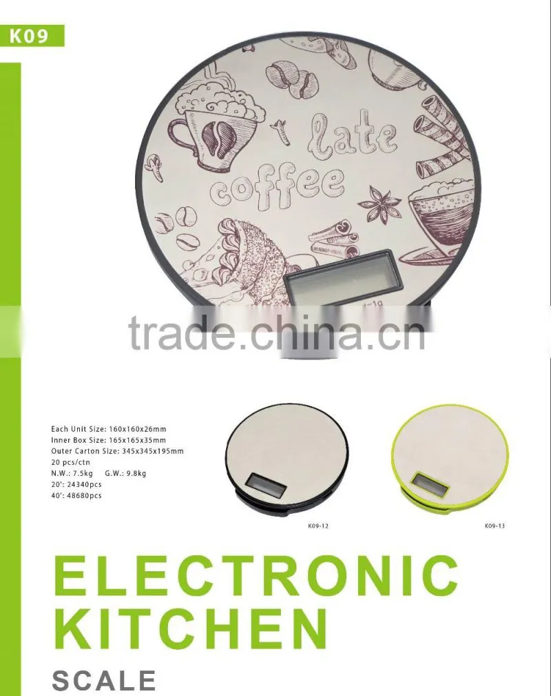 Different color MAX 3KG Hot-sale Kitchen Scale with 4 High-precision Sensors