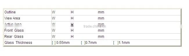 flexible energy meter segment lcd display panel