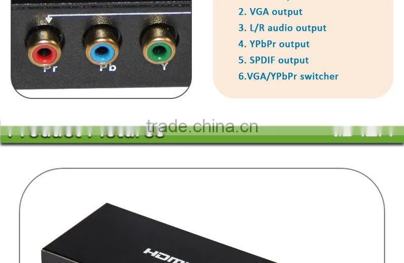 Generic PC DVD HDMI to VGA & Audio For HDTV CRT Video Converter Box Adapter 1080P New