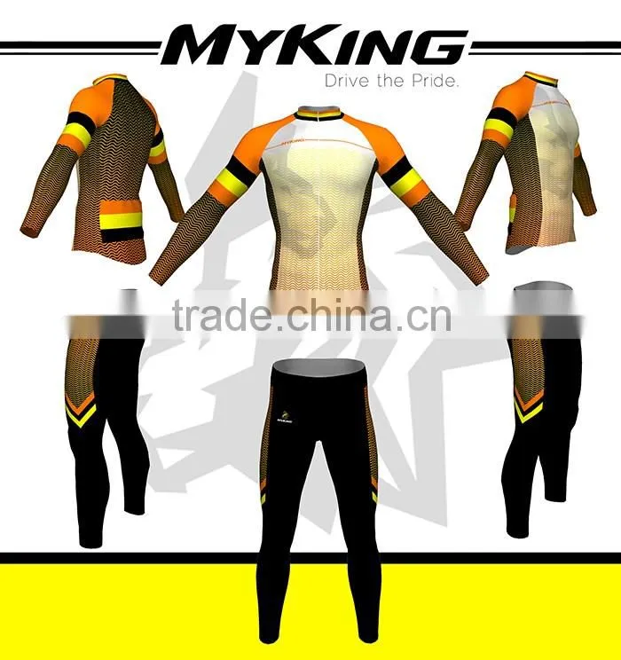 Long Sleeve Sport Wear Type Cycling Jersey For Men