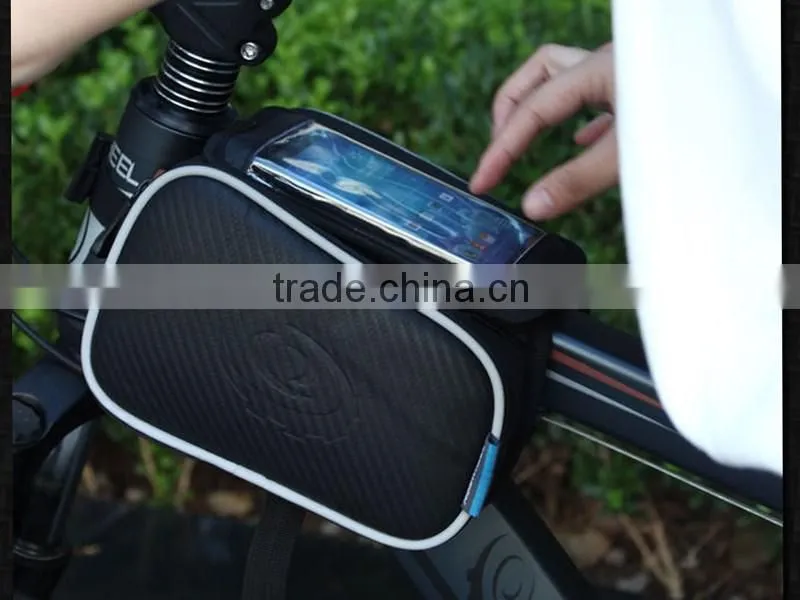 High Quality Outdoor Cycling Bike Bicycle Saddle Front Bicycle Bag Touch Phone Package