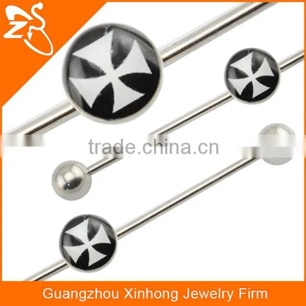 hot sale Marijuana leaf fake industrial piercing jewelry