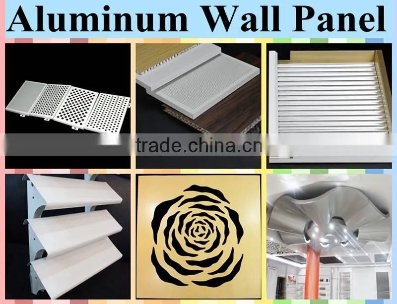 Black Powder Coated Modern Moisture-proof Aluminum Suspended Baffle Ceiling With Factory Price