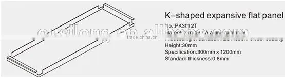 Easy-Installed K- shaped Perforated Ceiling Tiles Aluminum Ceiling Board, Suspended Ceiling Tiles Wholesale
