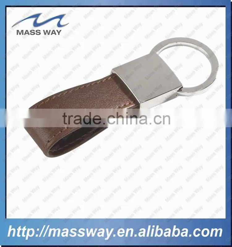 souvenir antique customized metal leather keychain