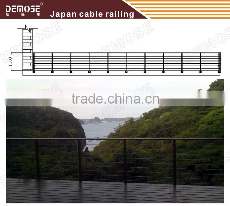 stainless steel cable mesh railings for exterior