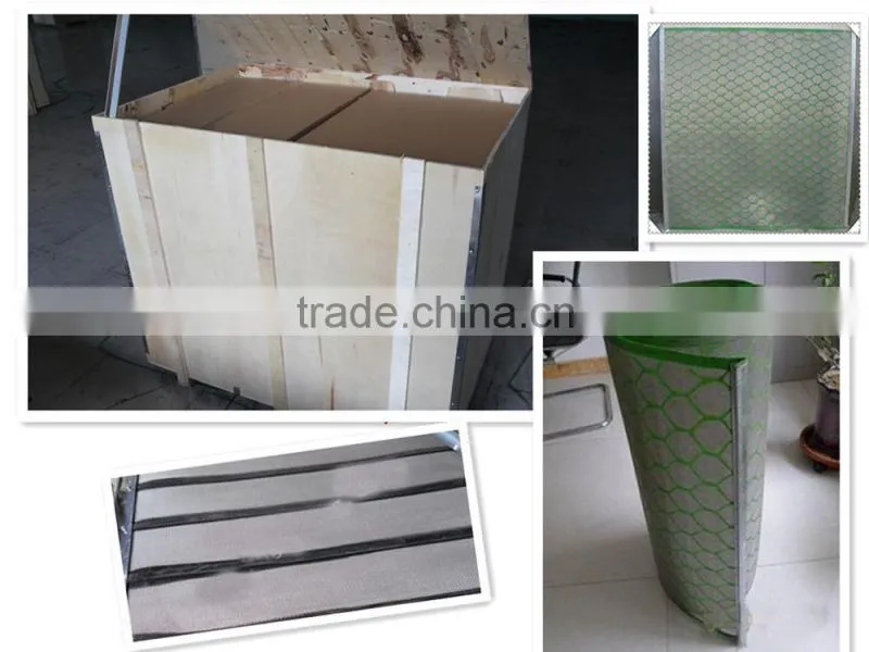 Hook strip soft shaker screen