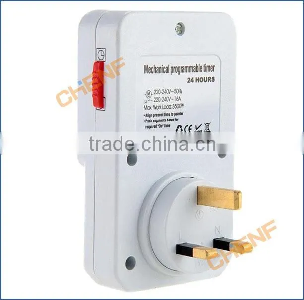 Hot Sell 13A UK type 24 hours Mechanical Timer Socket