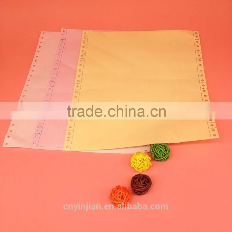 White/Yellow/Red computer carbonless printing Paper