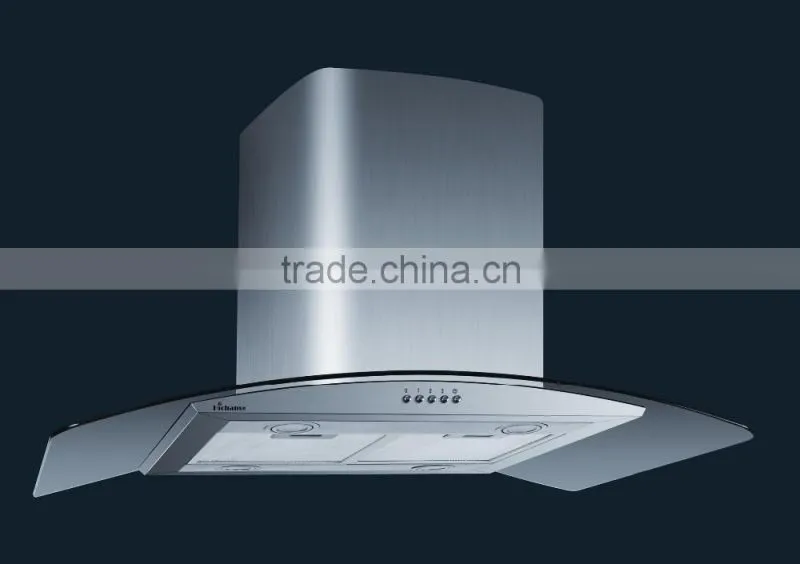 Vented Exhaust Type and Wall Mounted Type copper island range hood
